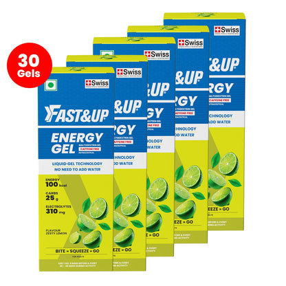 Fast&Up Energy Gel - Non Caffeinated - Zesty Lemon