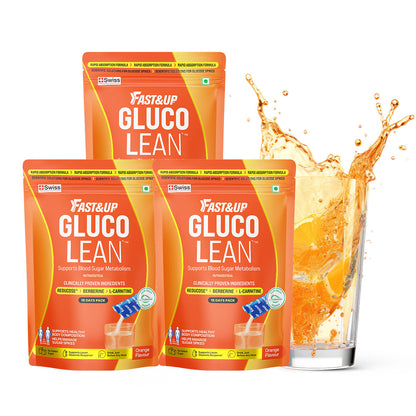 Fast&Up Glucolean For Low Glycaemic Response – Nature's GLP-1 - Orange