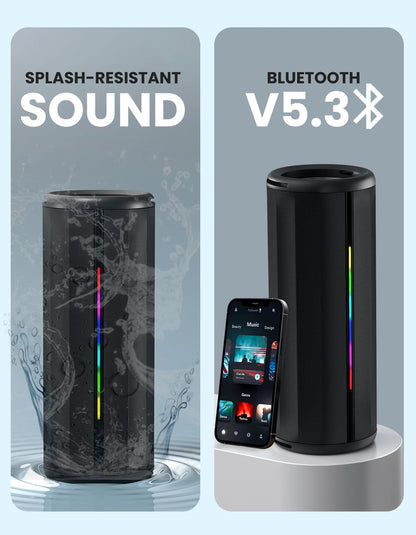 Portonics NOVA
Bluetooth 5.3V | Upto 5 Hours Playtime | Dual Passive Radiator | RGB LED Strip Lights
