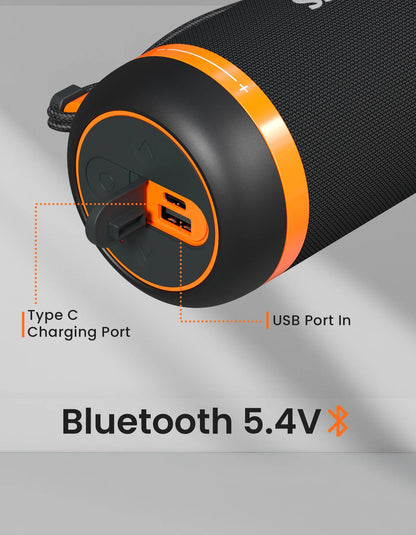 Portonics Breeze 7
Rotational Volume Control | Bluetooth 5.4V | Upto 6 Hours Playtime | Type C Charging