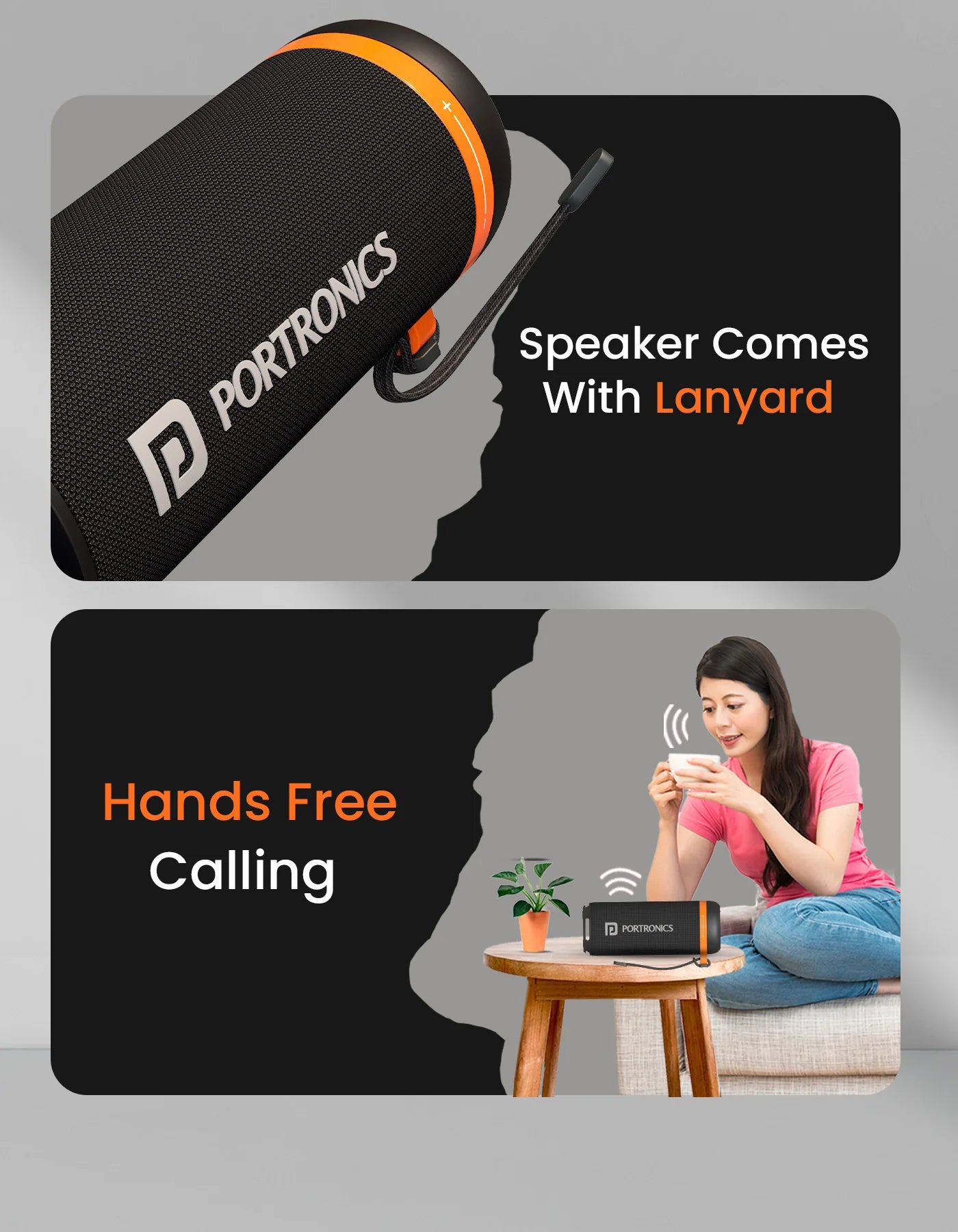 Portonics Breeze 7
Rotational Volume Control | Bluetooth 5.4V | Upto 6 Hours Playtime | Type C Charging