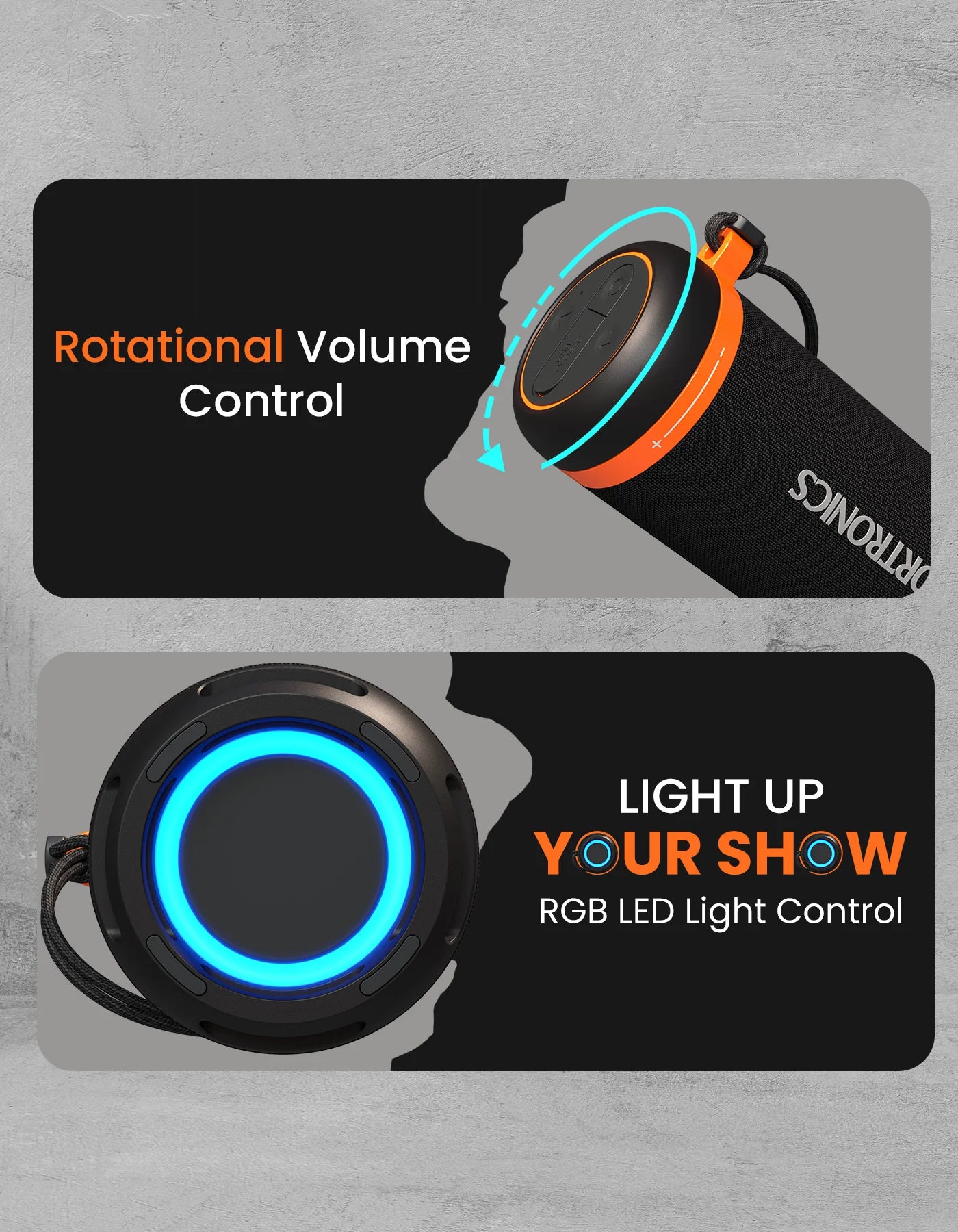 Portonics Breeze 7
Rotational Volume Control | Bluetooth 5.4V | Upto 6 Hours Playtime | Type C Charging