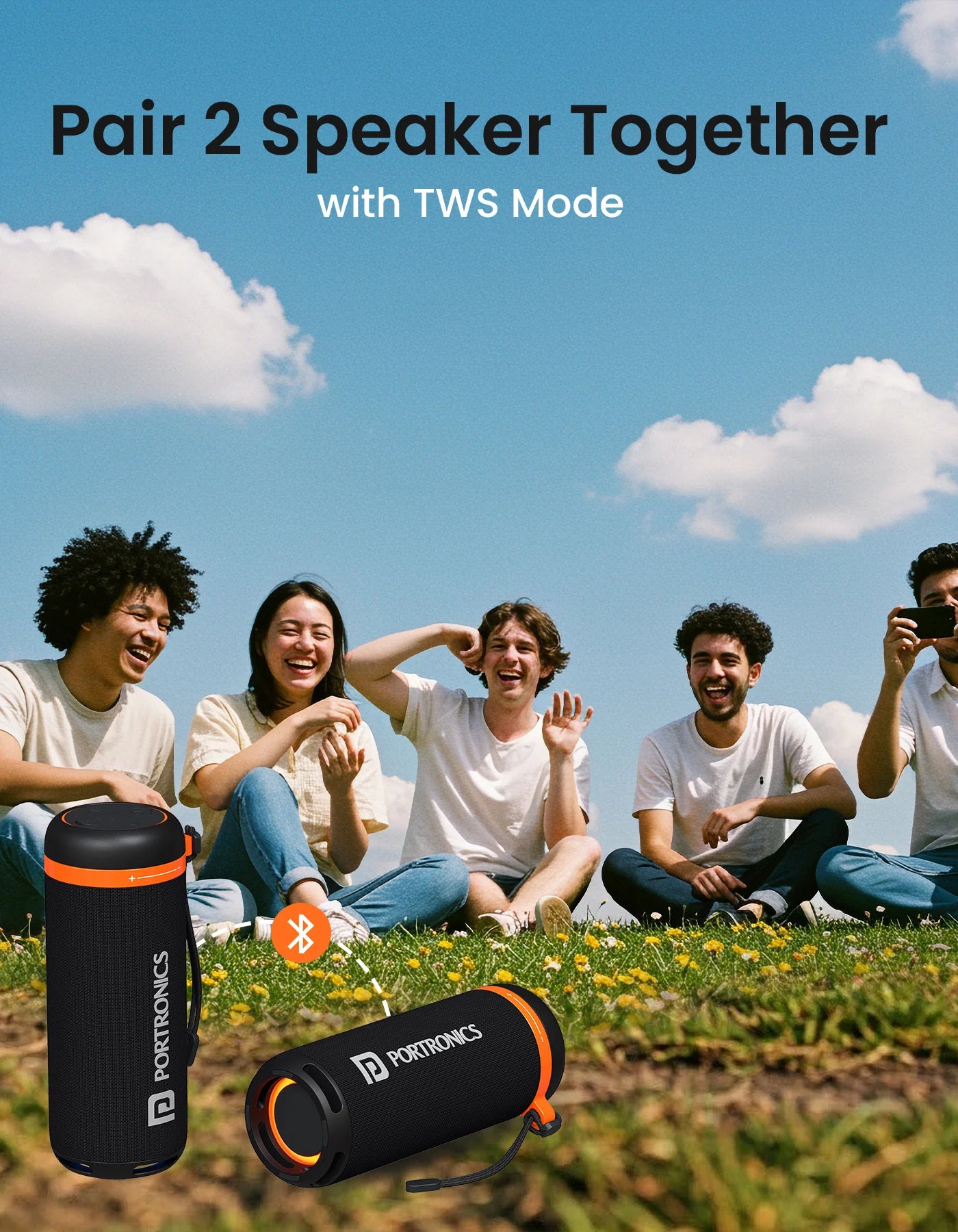 Portonics Breeze 7
Rotational Volume Control | Bluetooth 5.4V | Upto 6 Hours Playtime | Type C Charging
