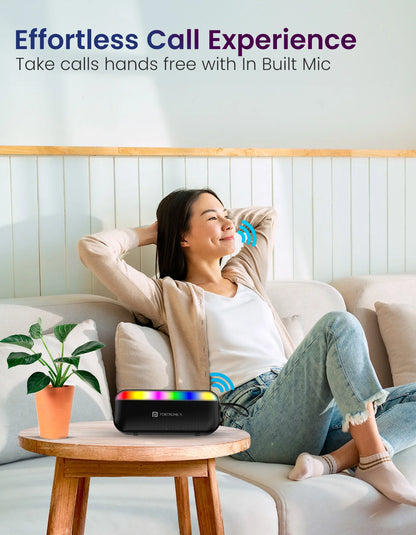 Portonics Plugs 3
Upto 4 Hour Playtime | Bluetooth 5.3V | RGB LED Lights | Type C Charging