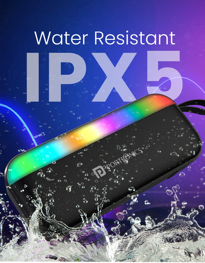 Portonics Plugs 3
Upto 4 Hour Playtime | Bluetooth 5.3V | RGB LED Lights | Type C Charging