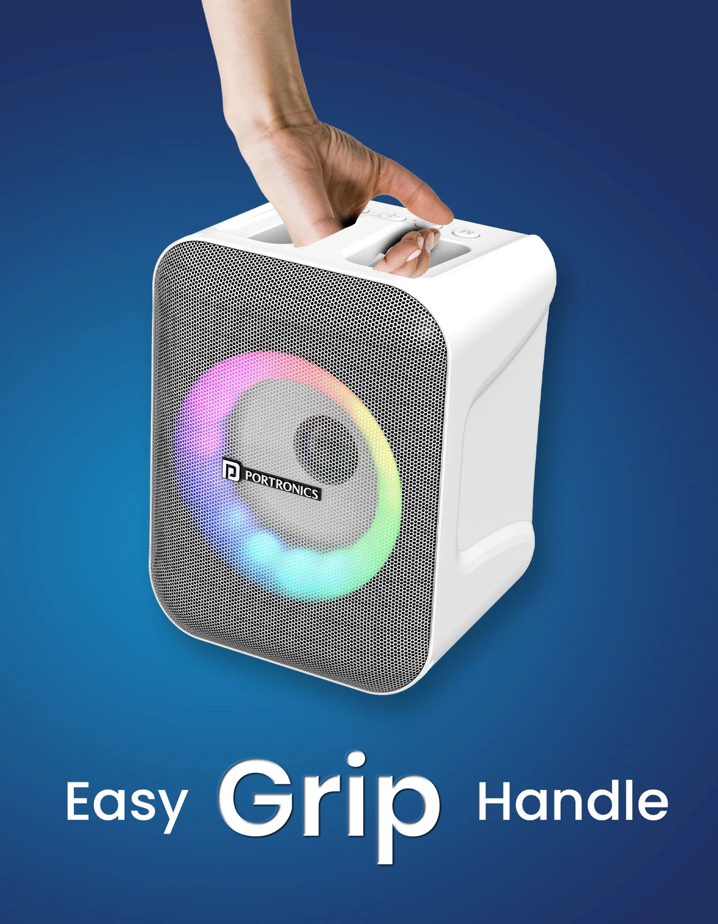 Portonics Apollo One
20W Bluetooth Speaker | Wireless karaoke Mic | Easy Handle Grab | Type C Fast Charging | Black