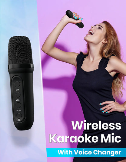 Portonics Apollo One
20W Bluetooth Speaker | Wireless karaoke Mic | Easy Handle Grab | Type C Fast Charging | Black