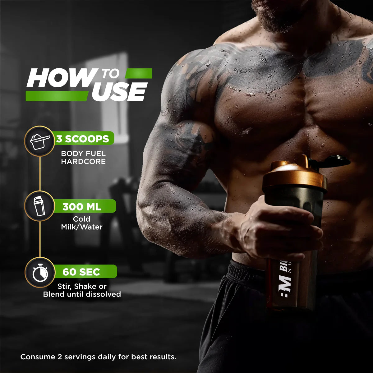 Big Muscles Body Fuel Hardcore 1 kg Chocolate Eclaires