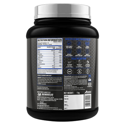 Big Muscles Nitra Edge | Clean Protein 1kg Rich Chocolate