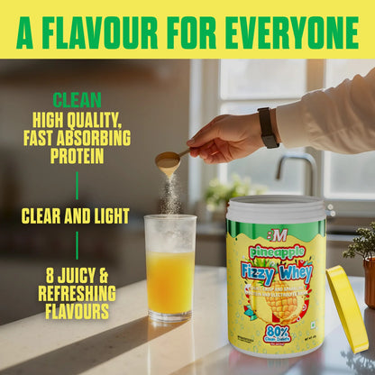 Big Muscles FIZZY WHEY PINEAPPLE 600g + FREE SHAKER
