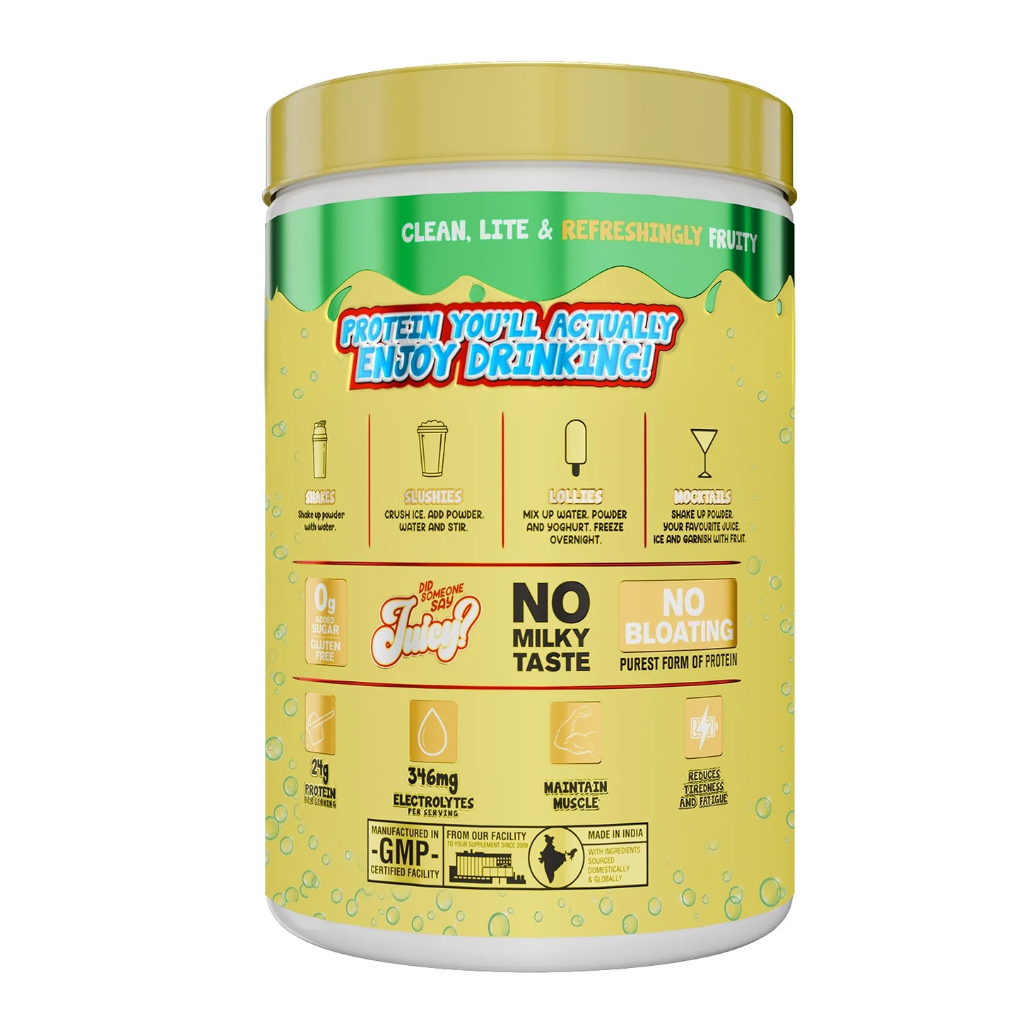 Big Muscles FIZZY WHEY PINEAPPLE 600g + FREE SHAKER