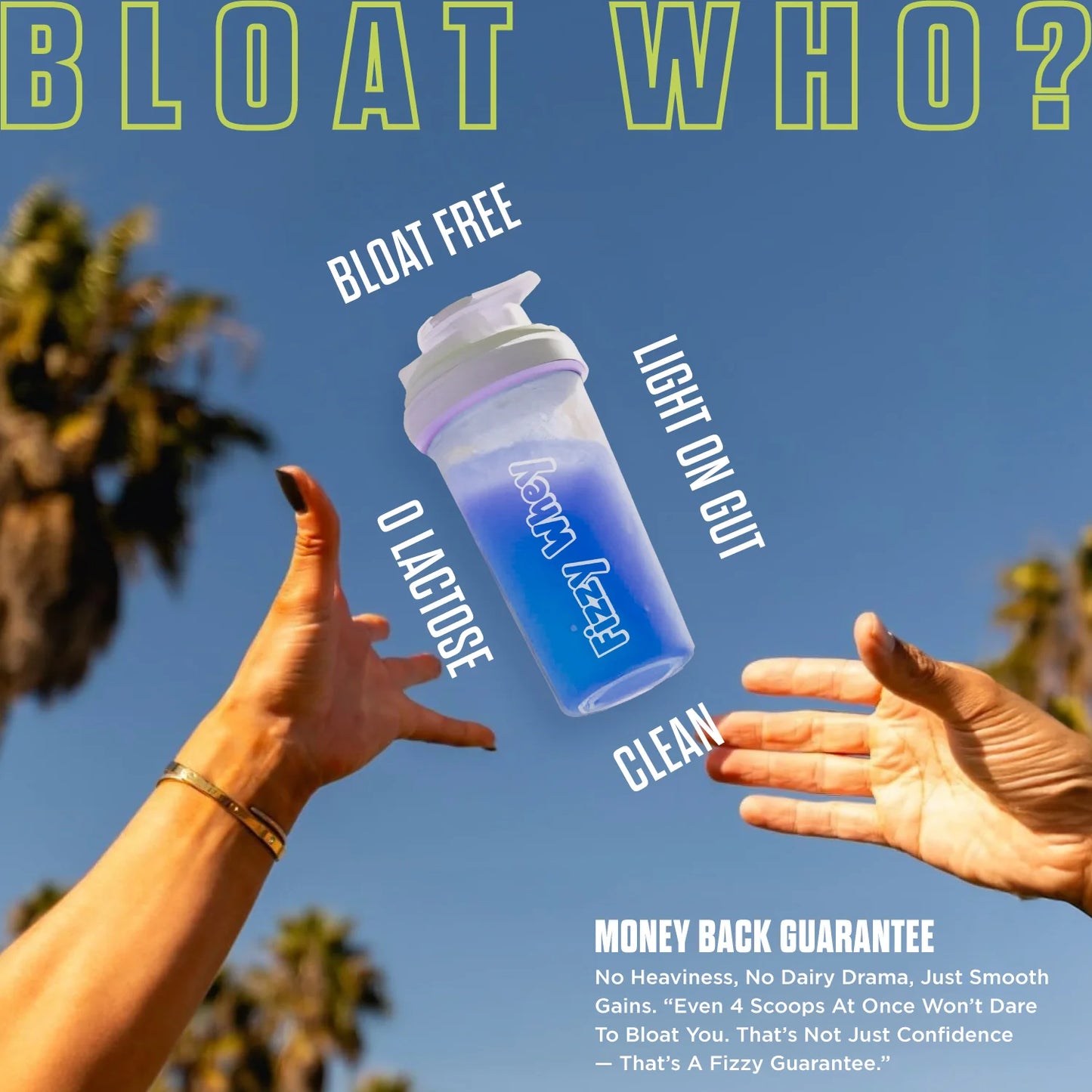 Big Muscles FIZZY WHEY BLUEBERRY 600g + FREE SHAKER