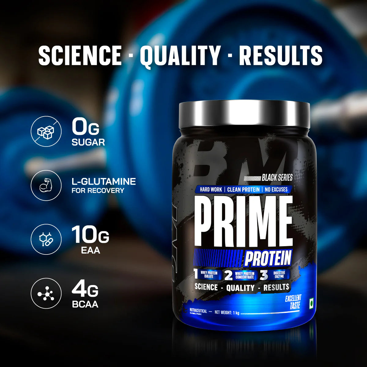 Big Muscles Prime Protein 1kg Rich Chocolate