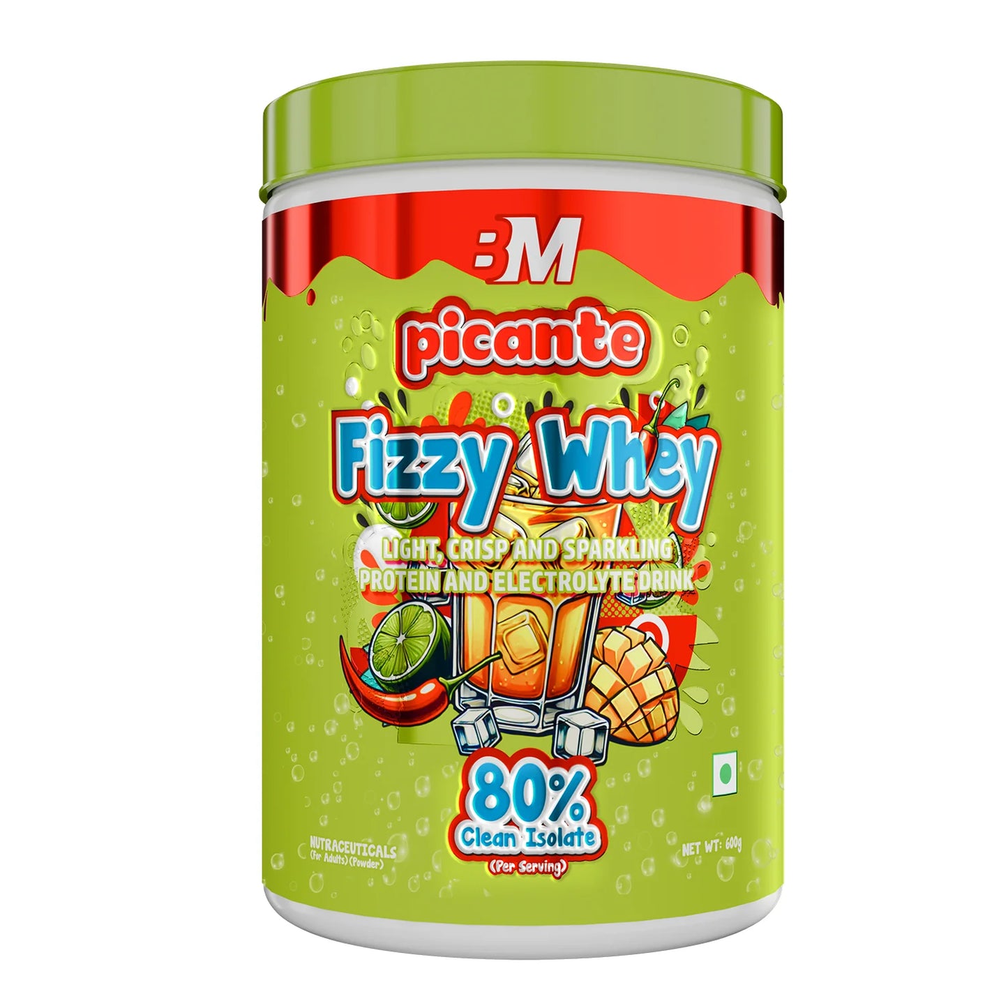 Big Muscles FIZZY WHEY PICANTE 600g + FREE SHAKER