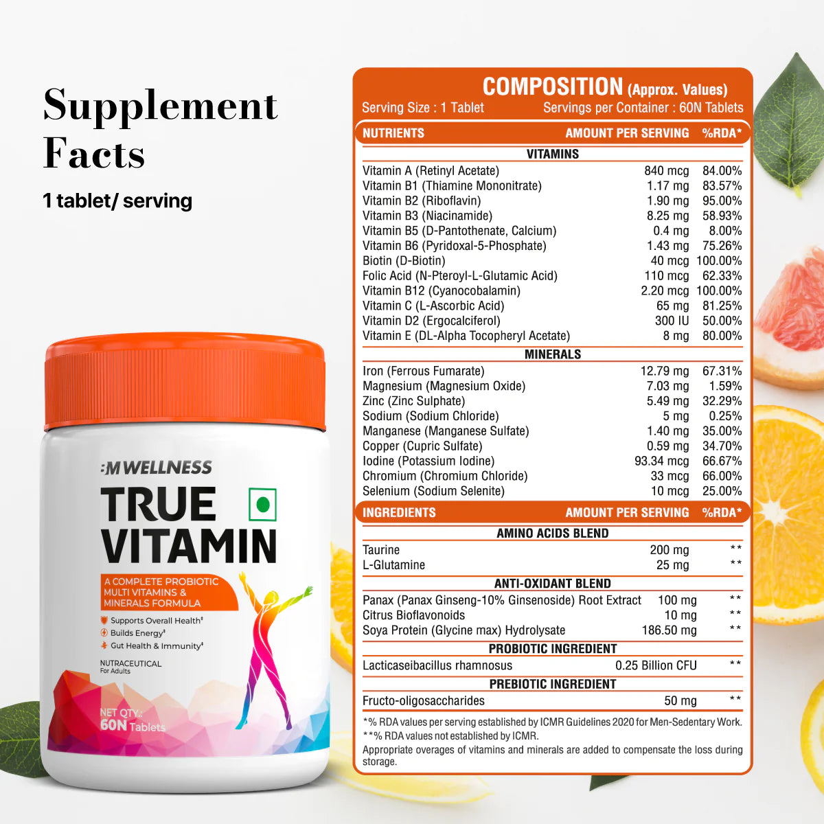 Big Muscles True Vitamin Multivitamin
