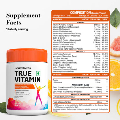 Big Muscles True Vitamin Multivitamin