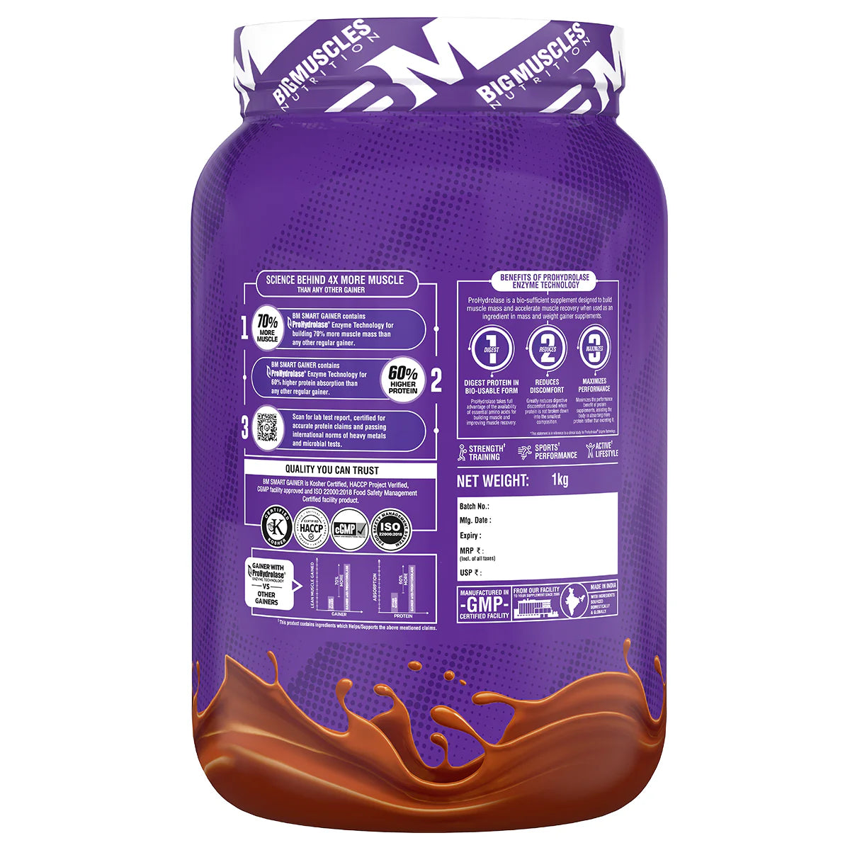 Big Muscles Smart Gainer Chocolate Eclaire 1 kg