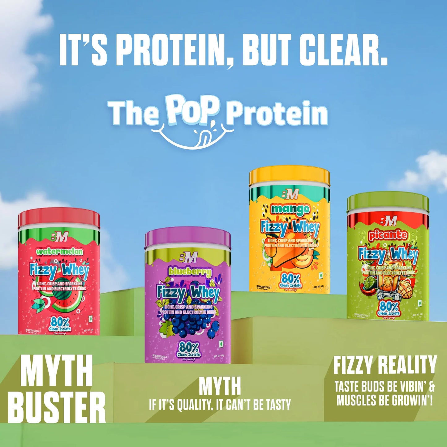 Big Muscles FIZZY WHEY PICANTE 600g + FREE SHAKER