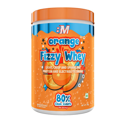 Big Muscles FIZZY WHEY ORANGE  600g + FREE SHAKER
