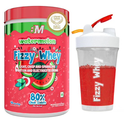 Big Muscles FIZZY WHEY WATERMELON 600g + FREE SHAKER