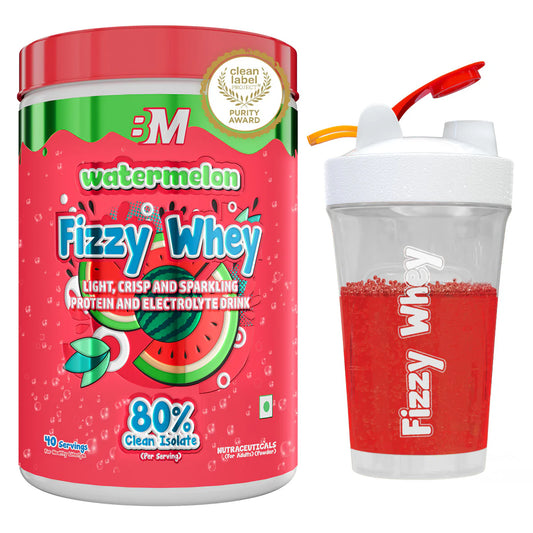 Big Muscles FIZZY WHEY WATERMELON 600g + FREE SHAKER