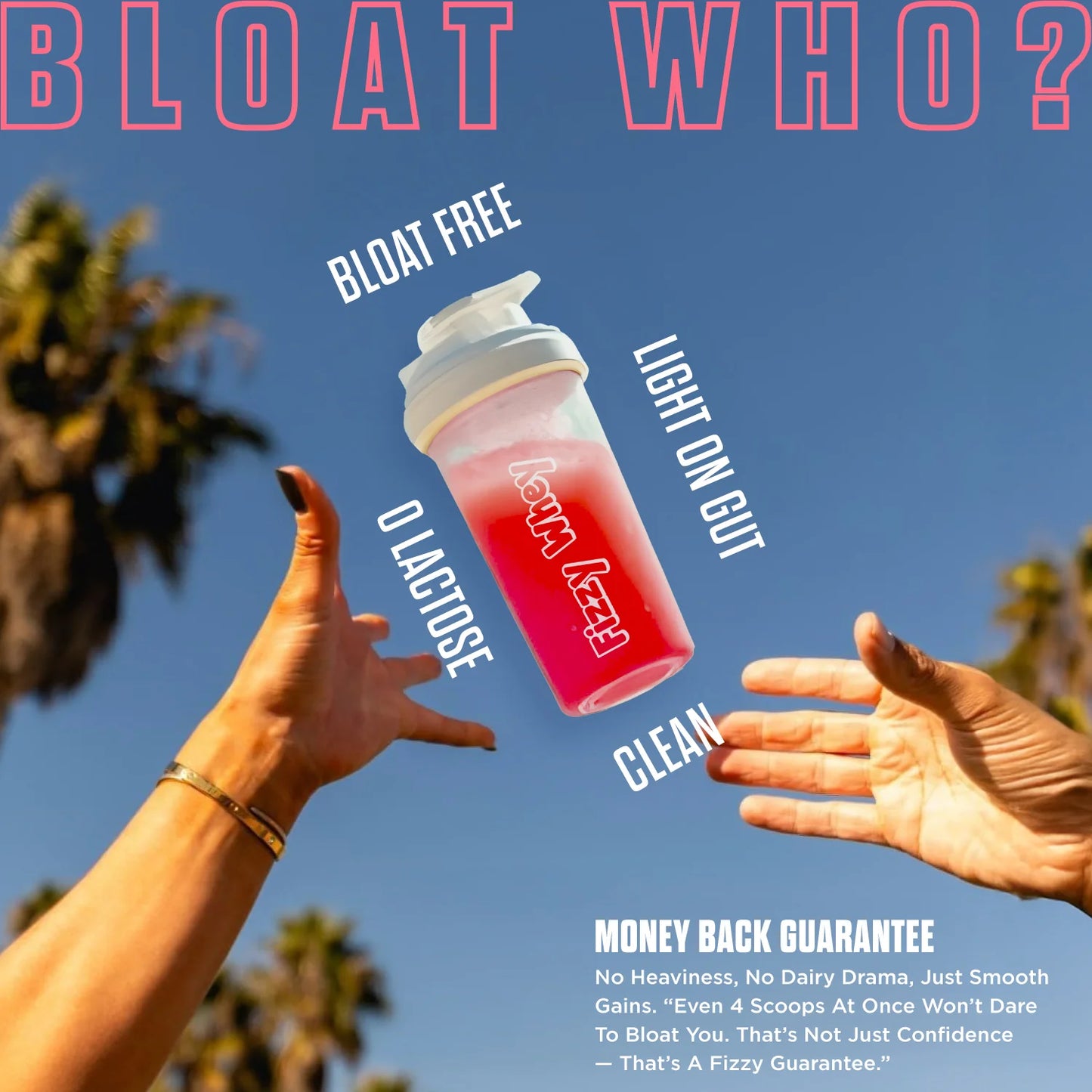 Big Muscles FIZZY WHEY WATERMELON 600g + FREE SHAKER