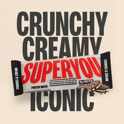 SuperYou - Cookies & Cream Protein Wafers - Pack of 10