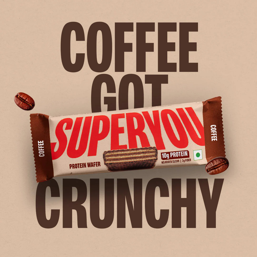 SuperYou Pro - Coffee Protein Wafer - Pack Of 10