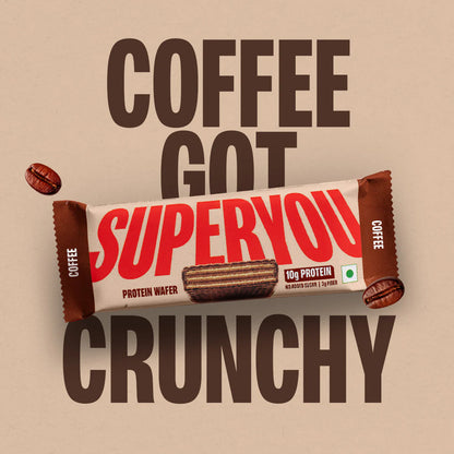 SuperYou Pro - Coffee Protein Wafer - Pack Of 10