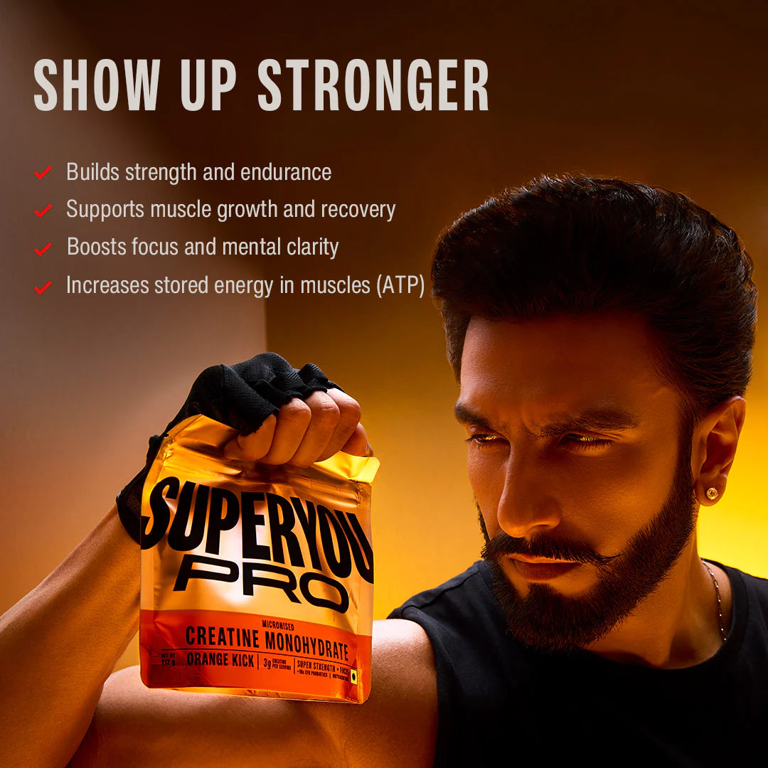 SuperYou Pro - Creatine Monohydrate 112g - Orange Kick