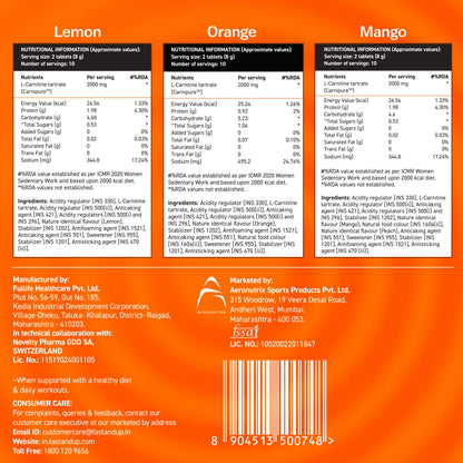 FAST&UP - L-Carnitine 3000mg + Lean Body for Weight Loss Assorted Pack