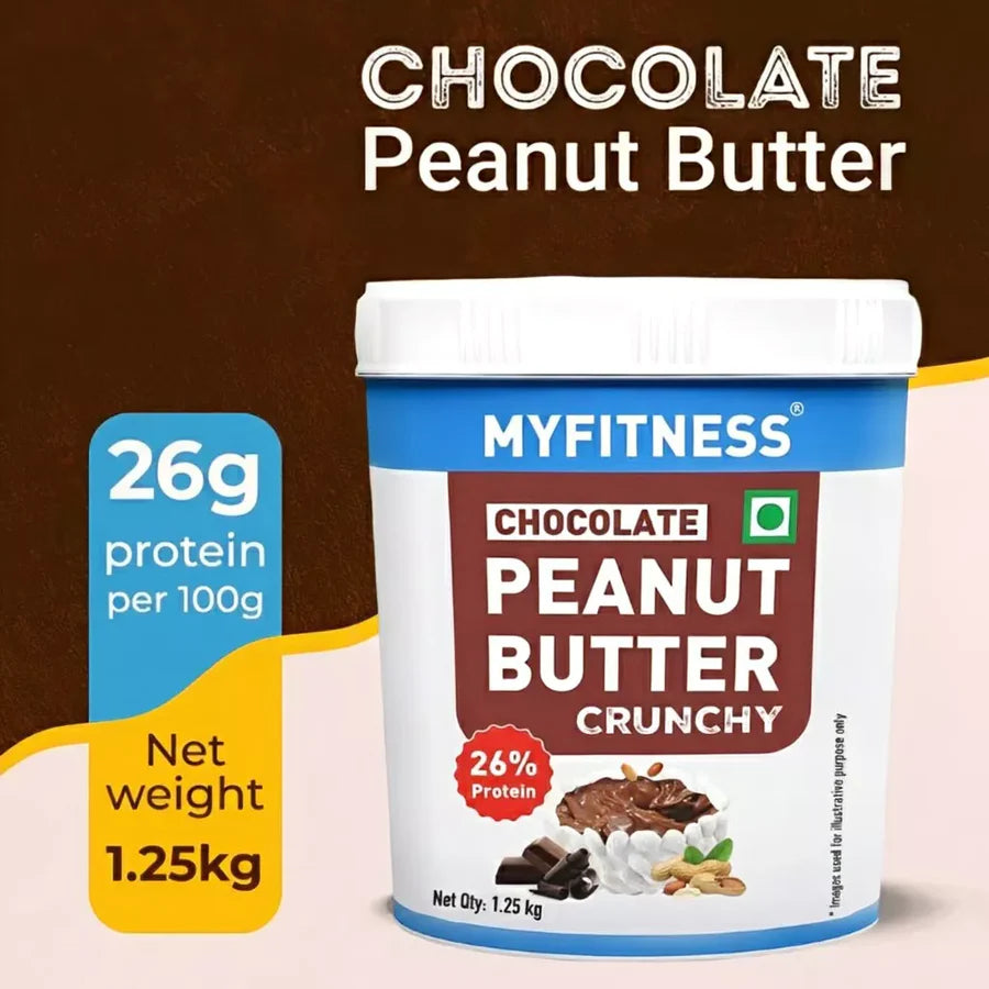 MyFitness Chocolate Crunchy Peanut Butter (26% Protein) 1.25 kg