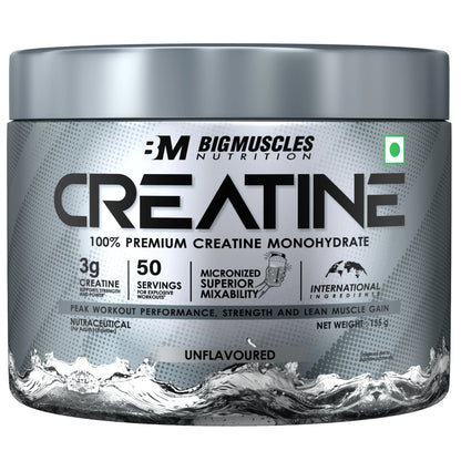 Big Muscles Creatine Unflavoured 155g