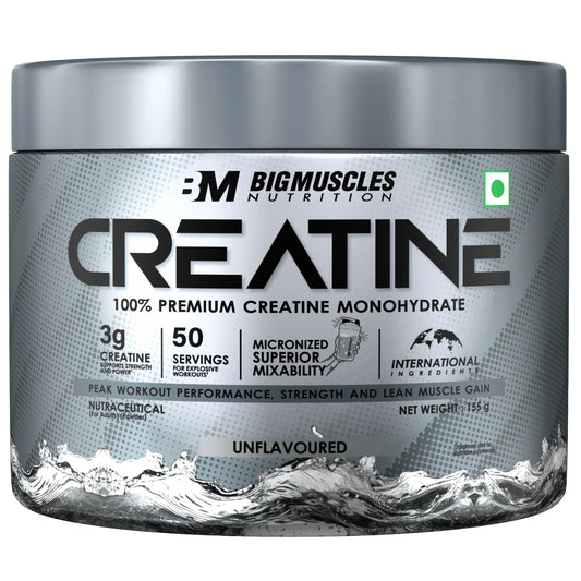 Big Muscles Creatine Unflavoured 155g