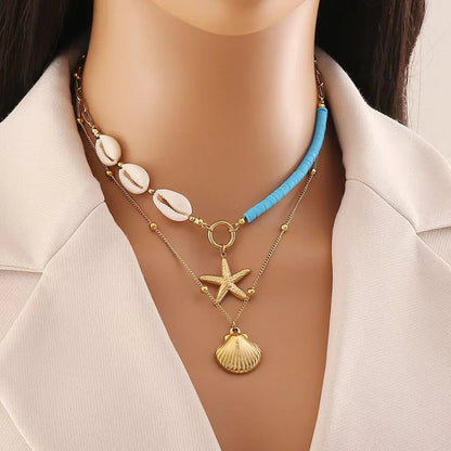 HERMOSA ACCESSORIESS
Blue Beach Layered Necklace Artificial Jewellery