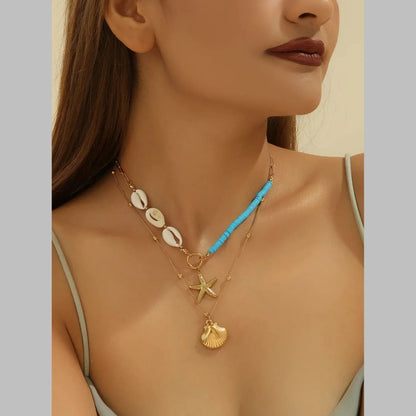 HERMOSA ACCESSORIESS
Blue Beach Layered Necklace Artificial Jewellery