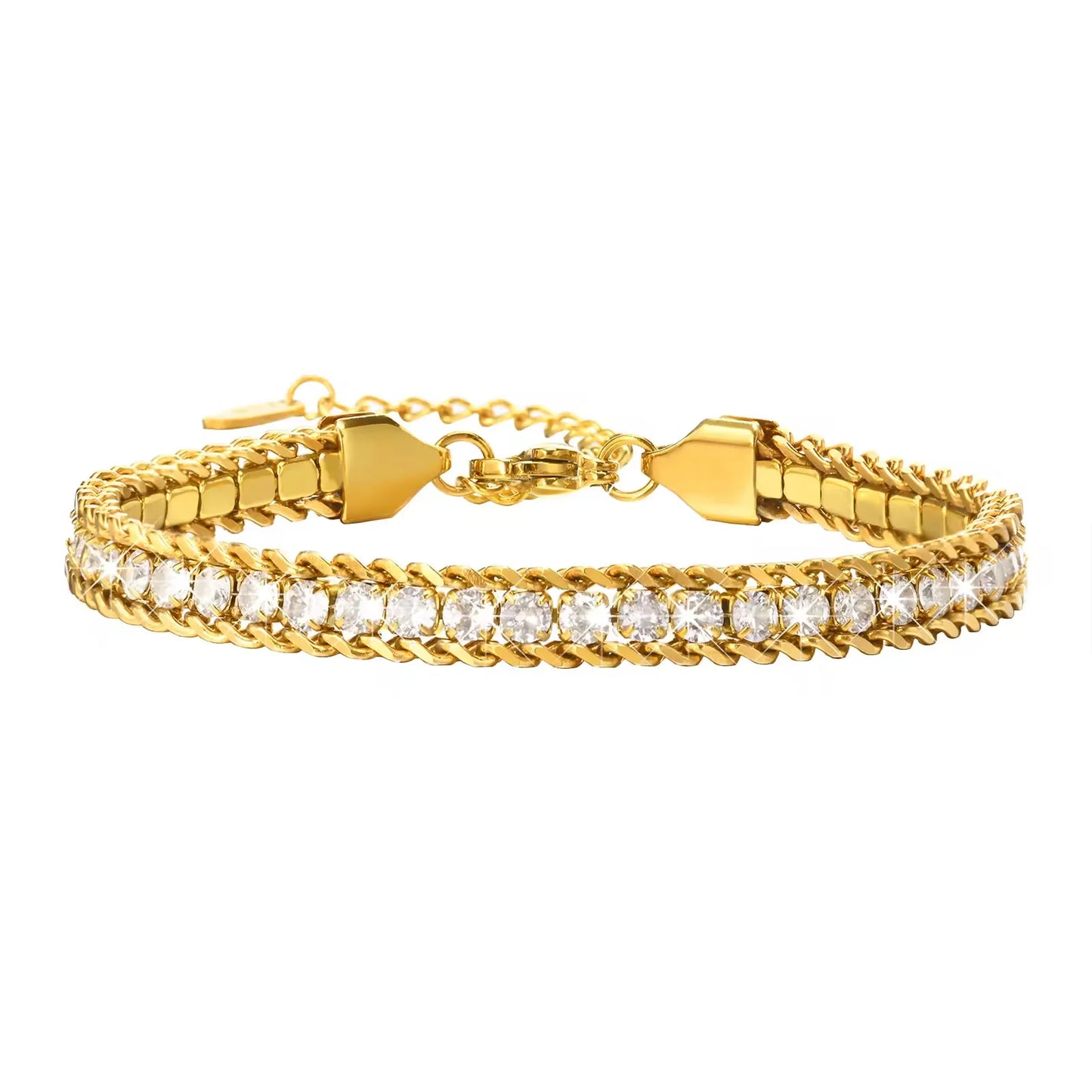HERMOSA ACCESSORIESS
Diamond Tennis Bracelet Artificial Jewellery