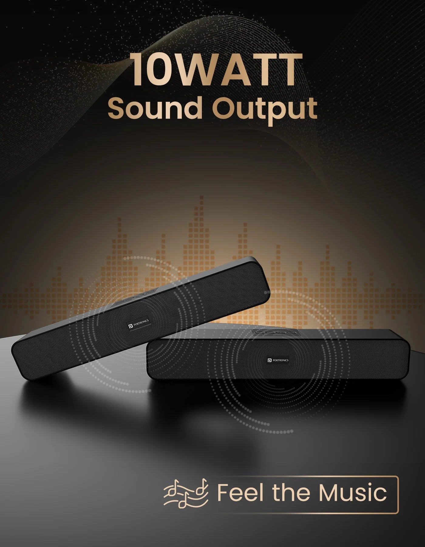 DECIBEL 24
Bluetooth 5.3 | wireless 10W HD soundbar | TWS Surround Sound | Type-C charging port