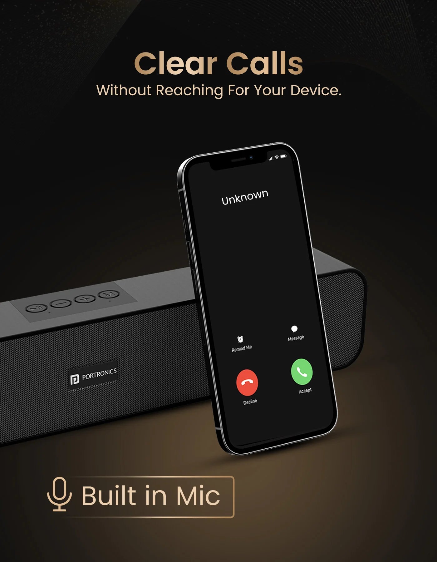 DECIBEL 24
Bluetooth 5.3 | wireless 10W HD soundbar | TWS Surround Sound | Type-C charging port