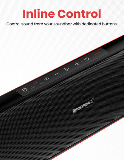 Portonics Pure Sound Pro X
Wired Subwoofer for Deep Bass | 2.1 Channel | 3 EQ Modes | Sleek Remote Control