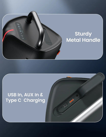 Portonics Nebula X
Wireless Karaoke Mic | Upto 6 Hours Playtime | Bass Boost Technology | Type C Fast Charging | 150w Sound Output