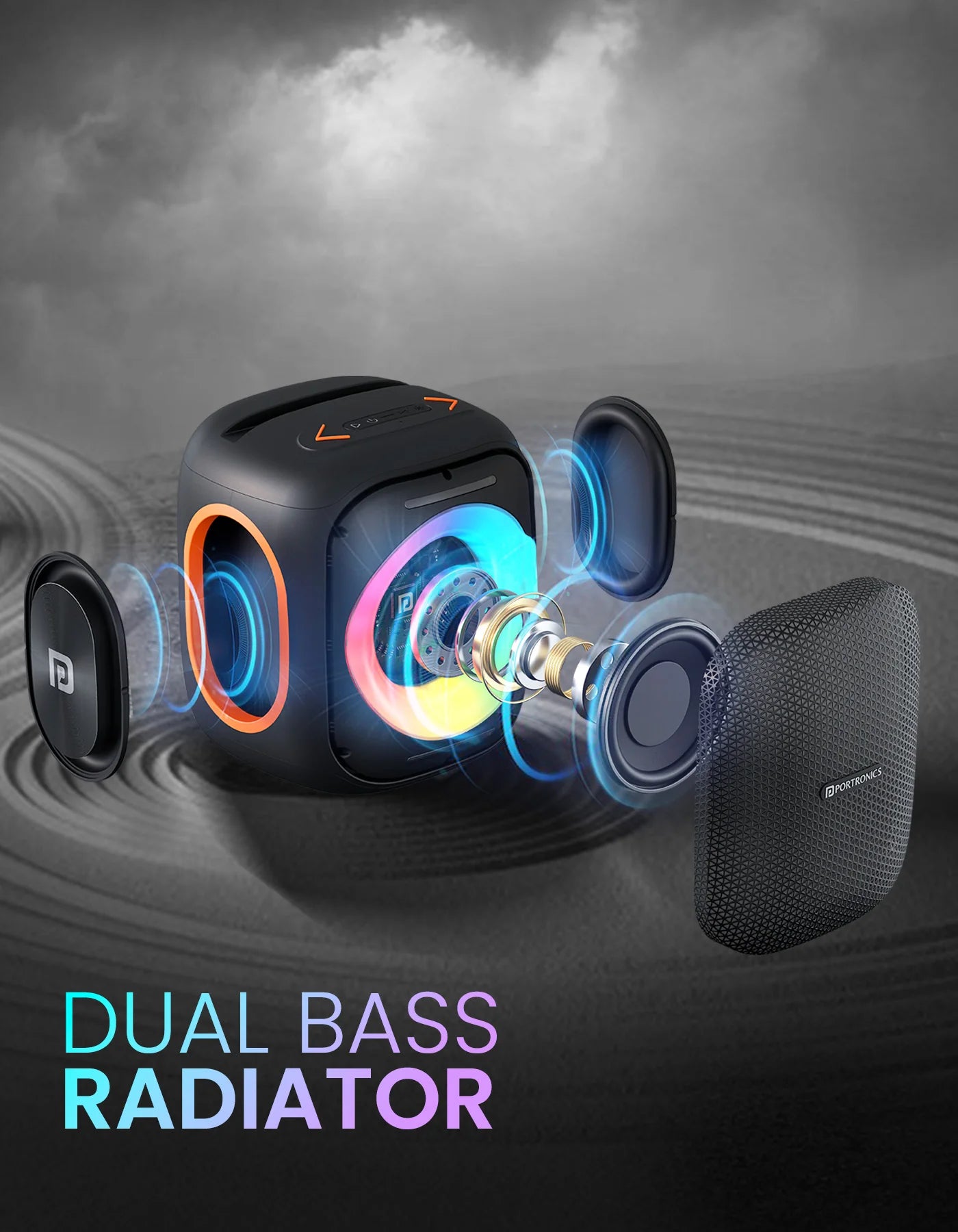 Portonics Dash 10
Dual Wireless Karaoke Mic | Dual Bass Radiator | Upto 6 Hour Playtime | Type C Fast charging
