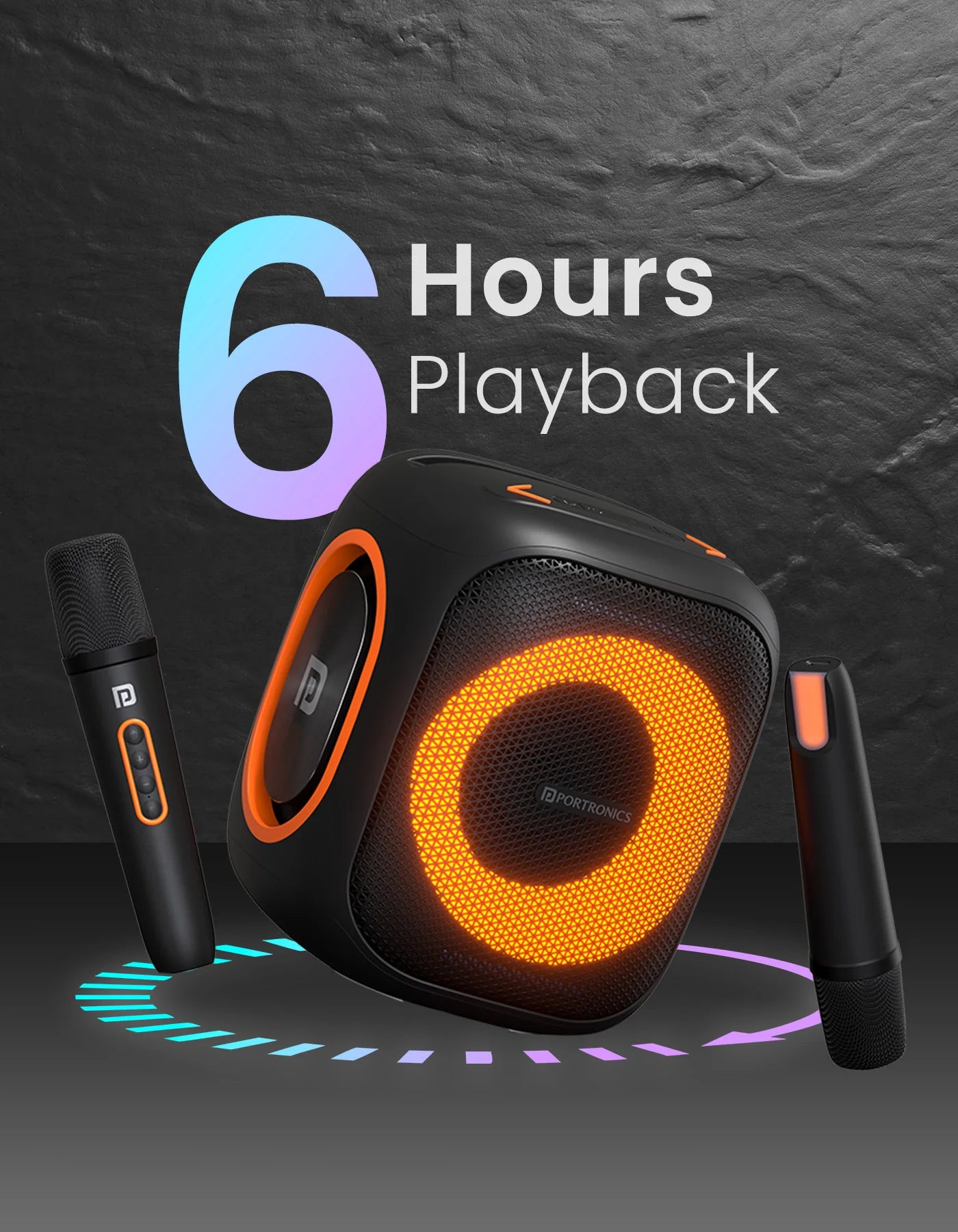 Portonics Dash 10
Dual Wireless Karaoke Mic | Dual Bass Radiator | Upto 6 Hour Playtime | Type C Fast charging
