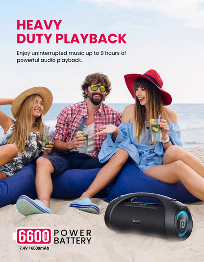 Portonics DASH 12
60W Speaker | Karaoke Mic | Multicolor LED Light | Multiple EQ Modes
