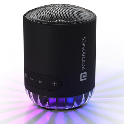 Portonics Soundpot Pro | 20w Sound Output 
RGB LED Lights | Upto 5 Hours Playtime | Immersive Sound | Type C Fast Charging