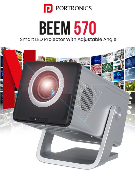 Portonics Beem 570
Netflix Certified | 1080P HD Native Resolution | Adjustable Angles | 5W Speaker