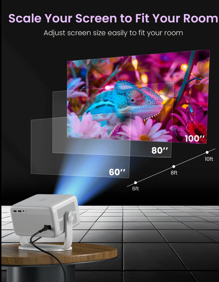 Portonics Beem 560
5300 Lumen Brightness | 1080P HD Native Resolution | Adjustable Angles | Dual Band Wifi & Bluetooth