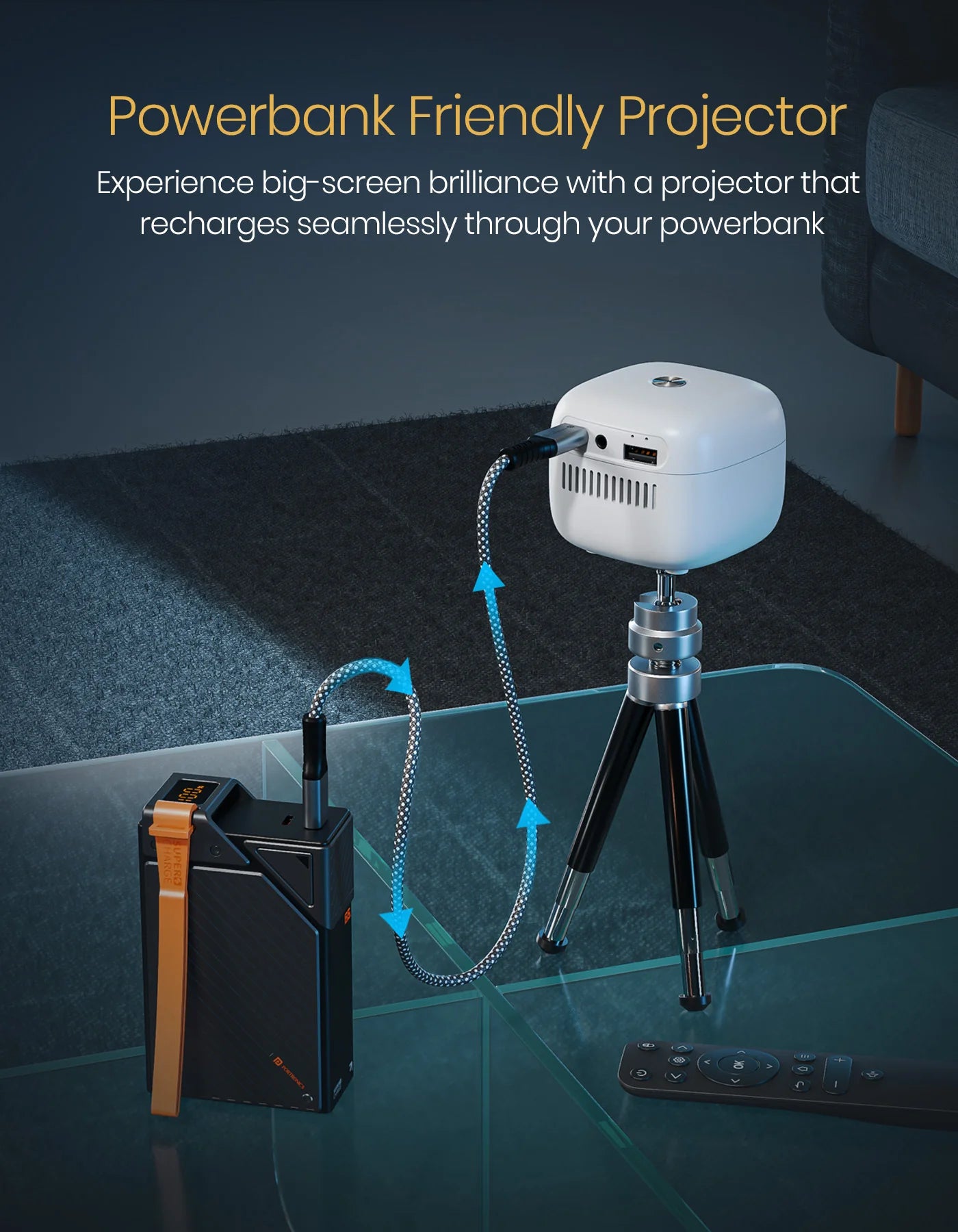 Portonics Pico 14
720P Full HD | Upto 100” Display Projection | Dual Band Wifi/Bluetooth 5.4 | Android 13 OS Based