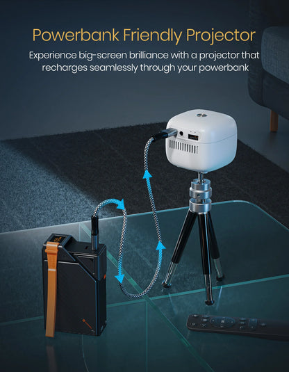 Portonics Pico 14
720P Full HD | Upto 100” Display Projection | Dual Band Wifi/Bluetooth 5.4 | Android 13 OS Based