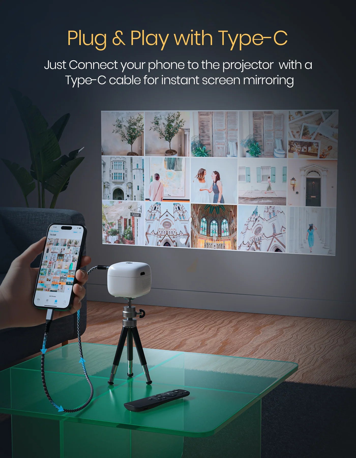 Portonics Pico 14
720P Full HD | Upto 100” Display Projection | Dual Band Wifi/Bluetooth 5.4 | Android 13 OS Based